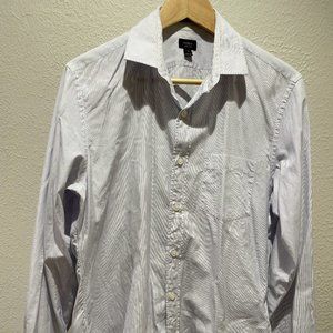 J Crew Ludlow Men's 120's 2 Ply Blue Stripe Shirt Medium